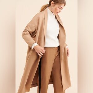 AYR - The Robe Coat Cardigan - 100% Camel Hair Size XS/S Mint